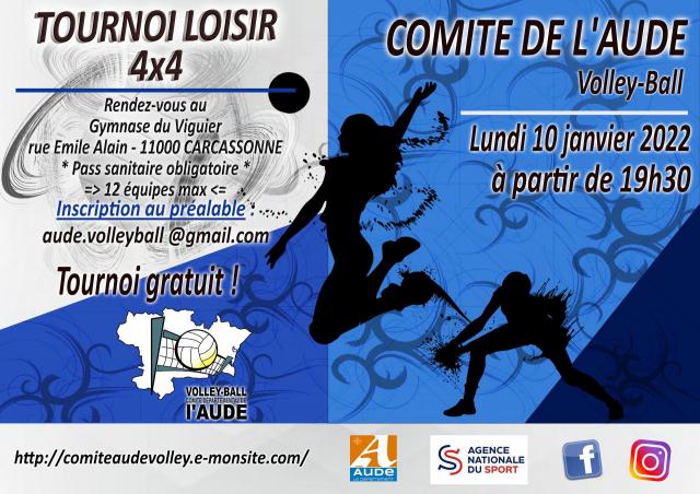 Affiche tournoi loisir carcassonne 2022 01 10