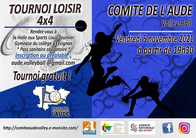 Affiche tournoi loisir lezignan 2021 11 05